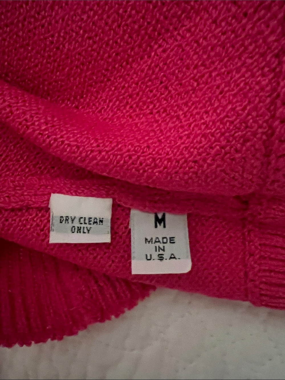 St John knit raspberry pink tank size M - Picture 5 of 6